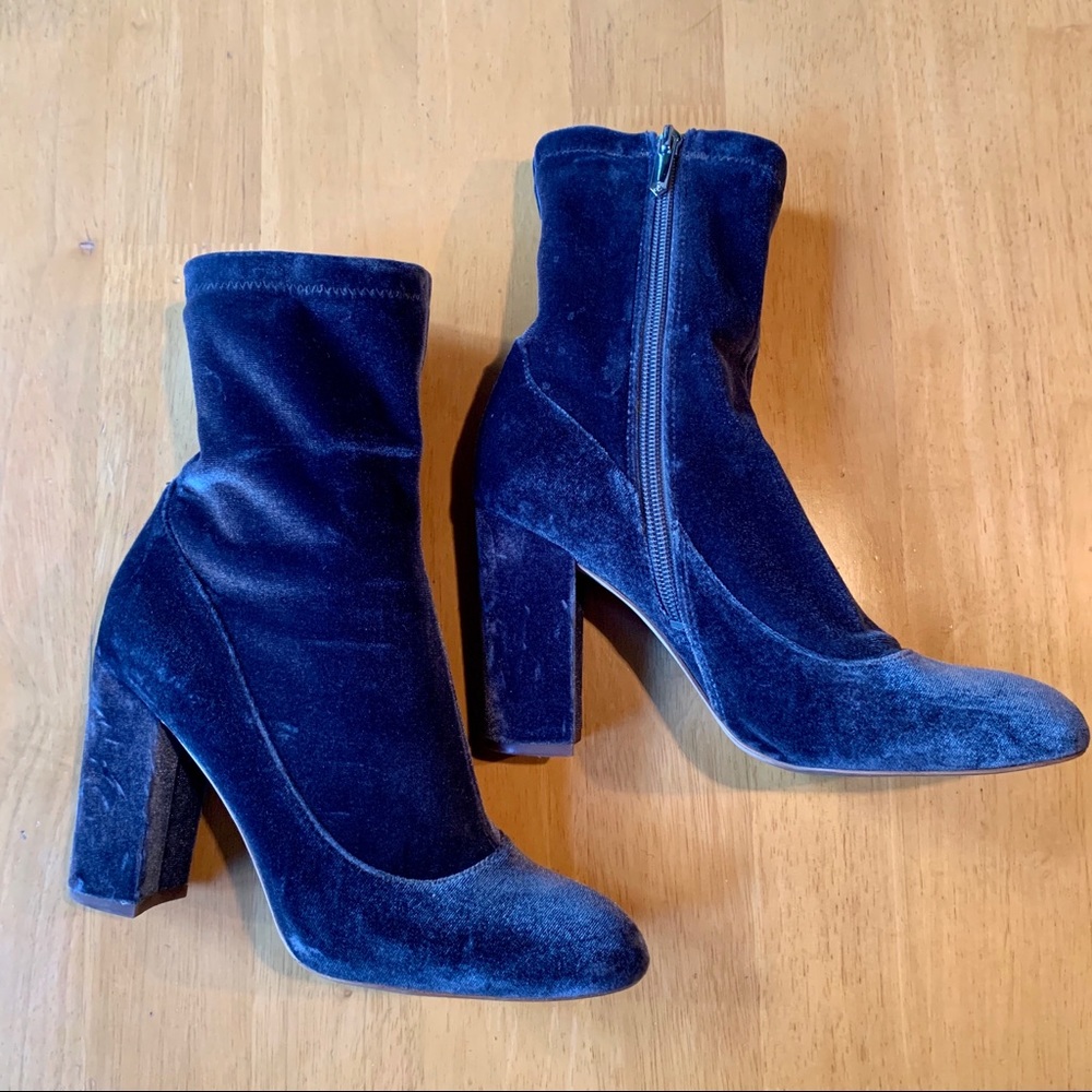 Sam Edelman velvet sock booties